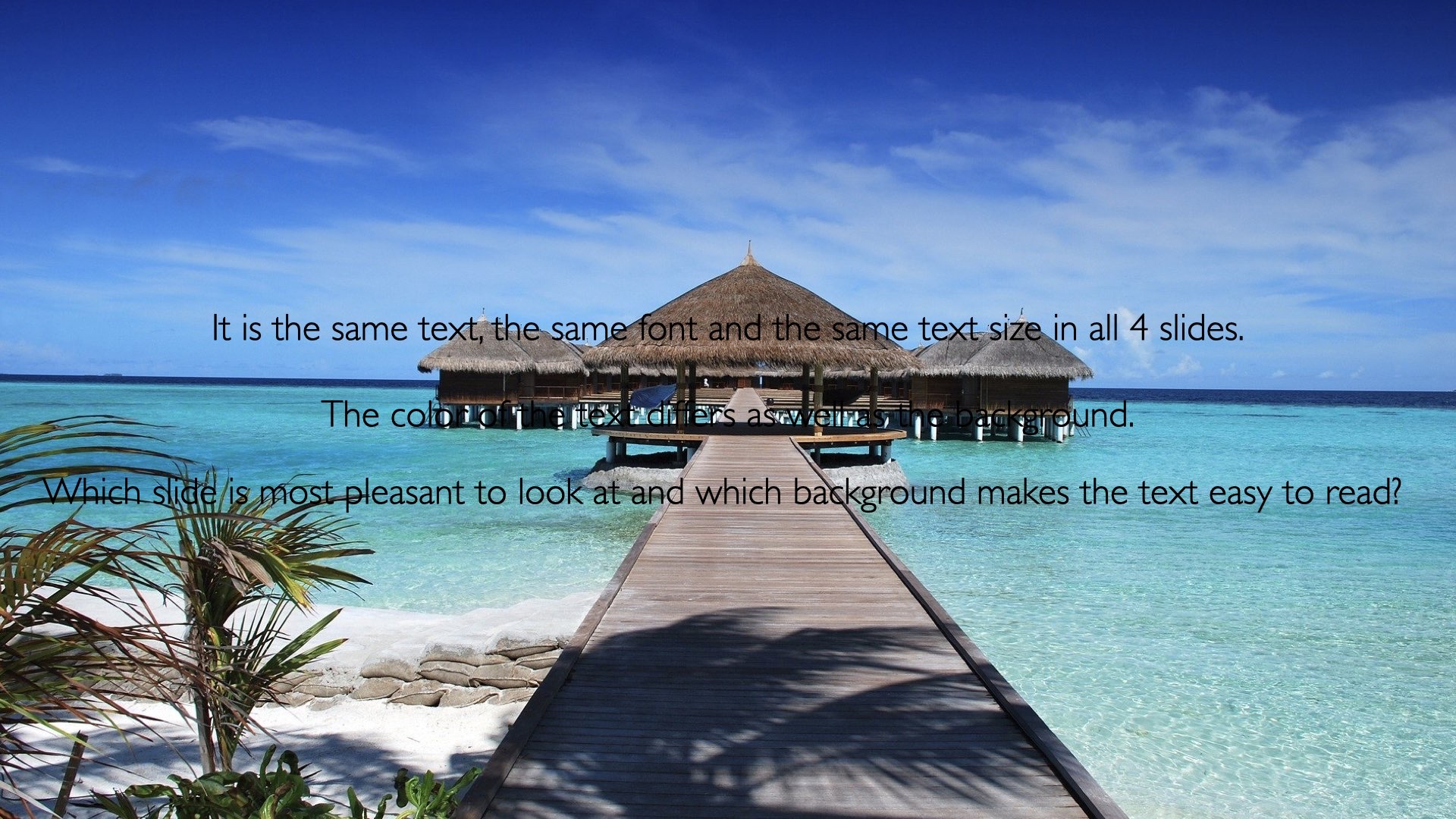 Same text on a fourth background.